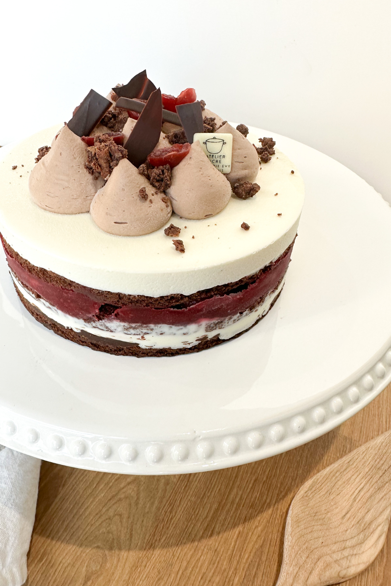 Gâteau fantaisie Style Forêt Noire