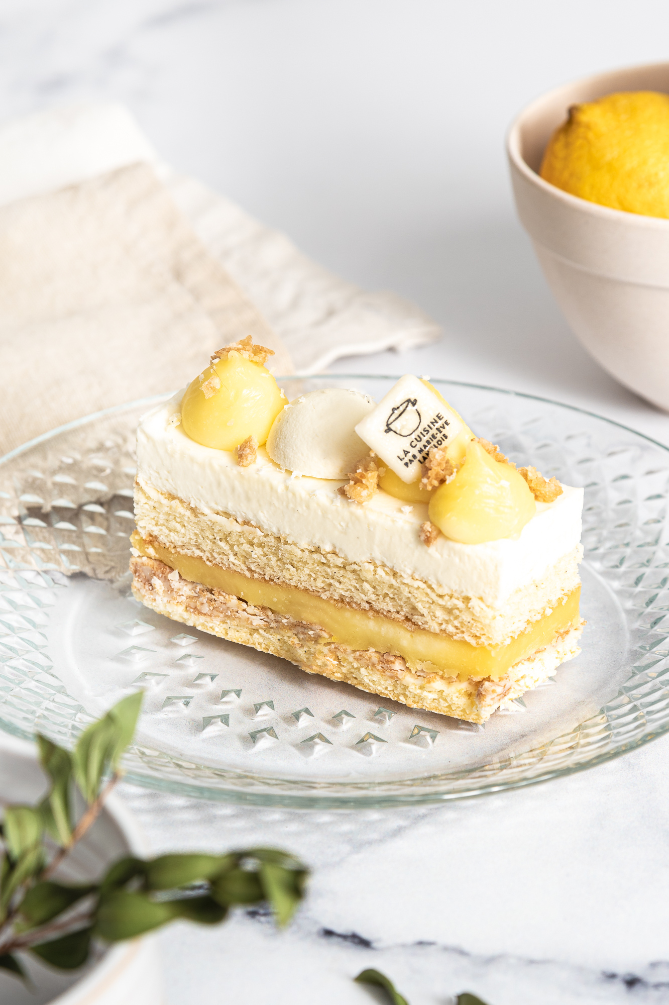 Gâteau citron et amandes - Portion individuelle