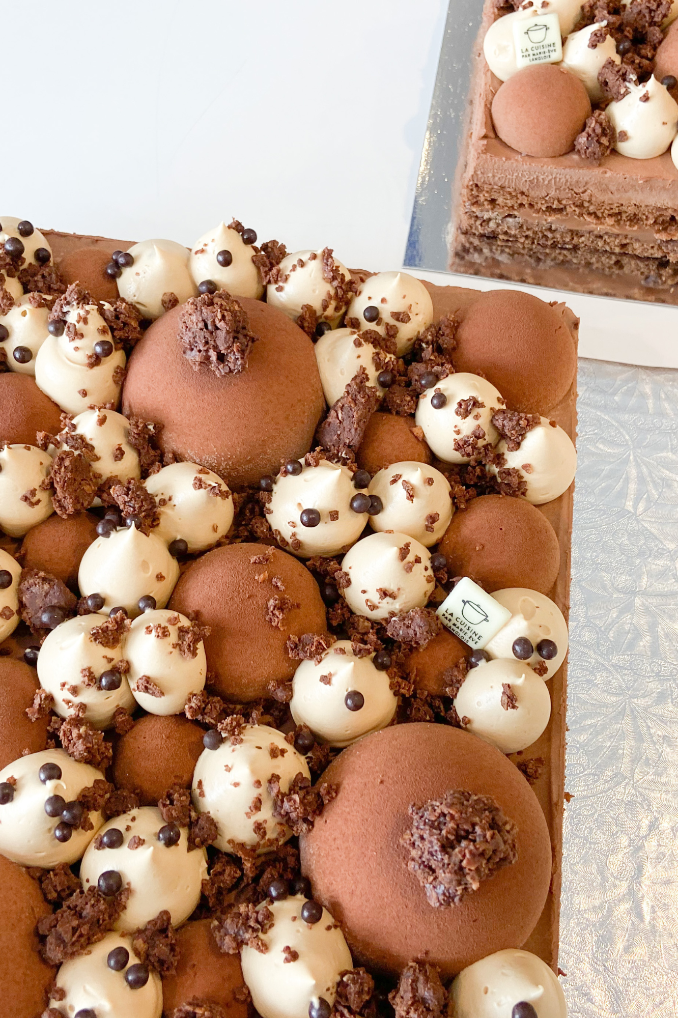 Grand format Mousse chocolat et caramel salé