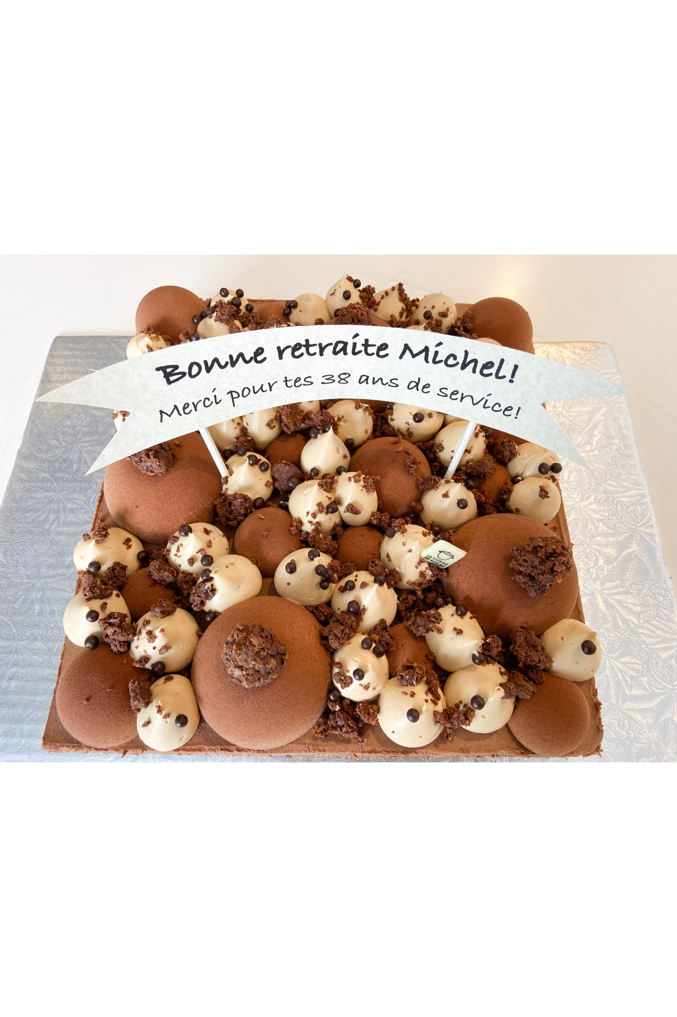 Grand format Mousse chocolat et caramel salé