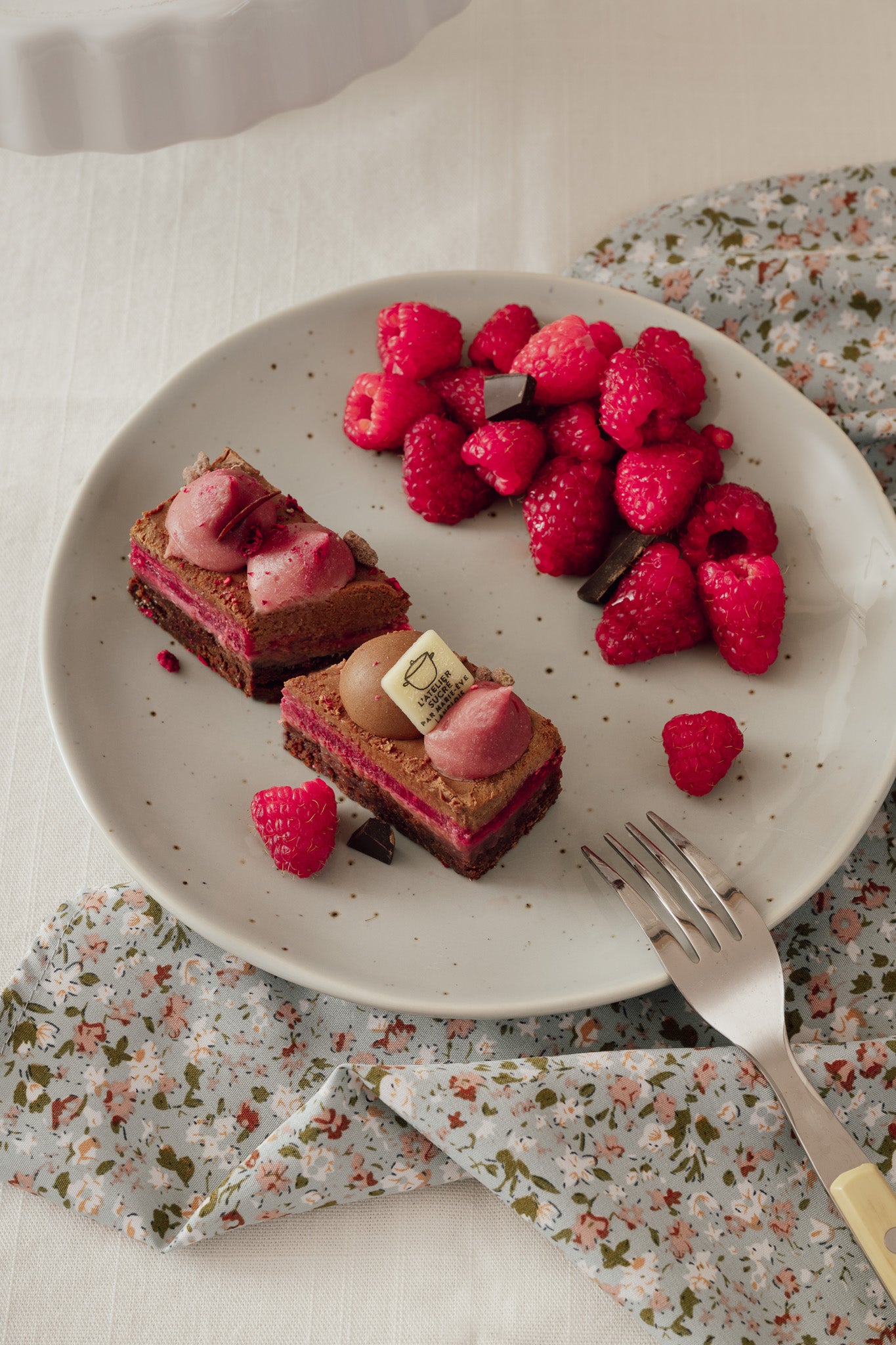 Chocolat et framboise - Portion individuelle