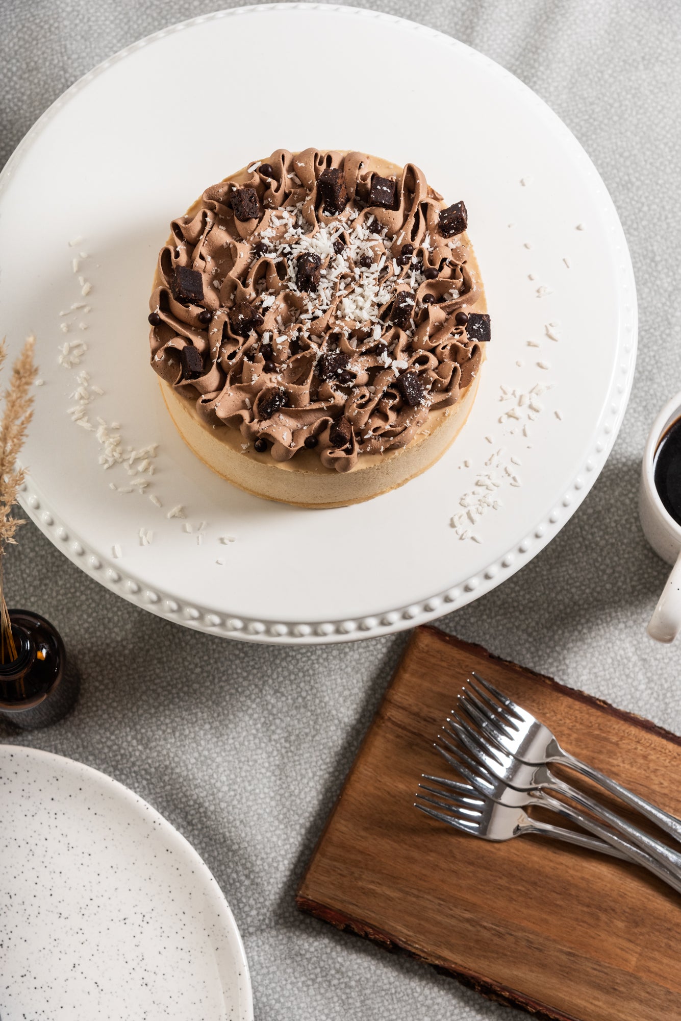 Mousse au caramel et brownie 6 portions