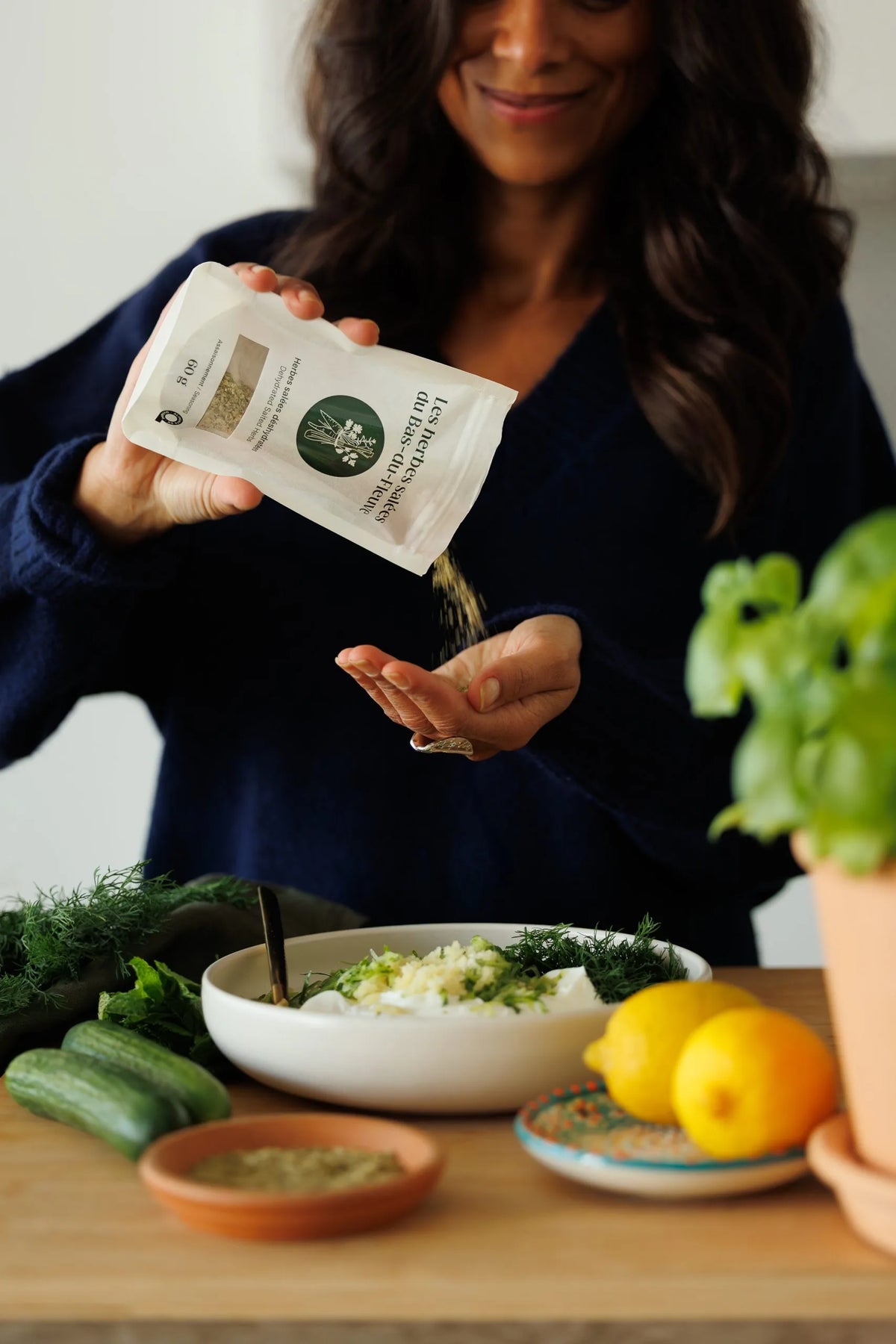 Les herbes salées déshydratées 60g