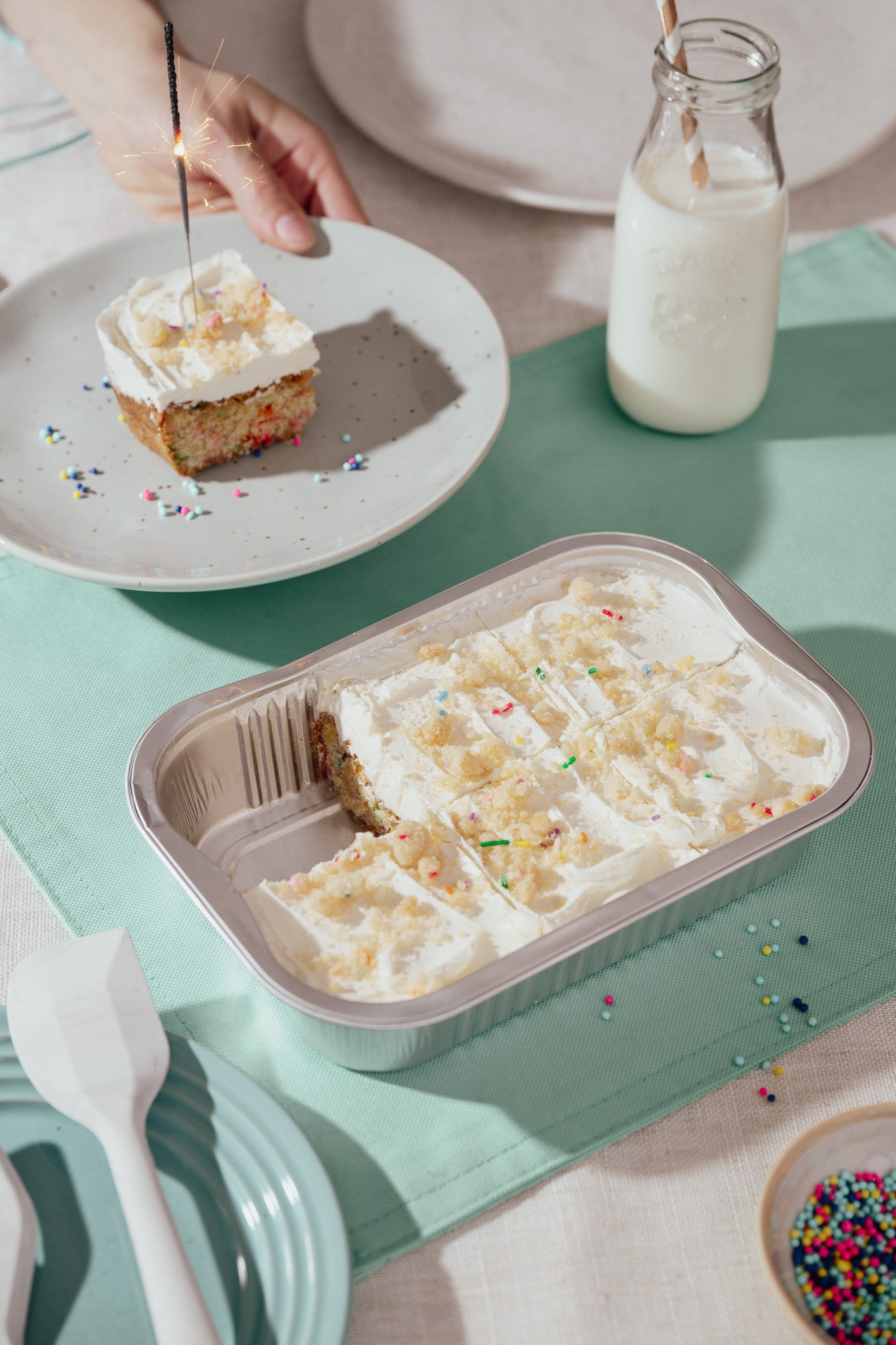Gâteau confettis - Réconfortant