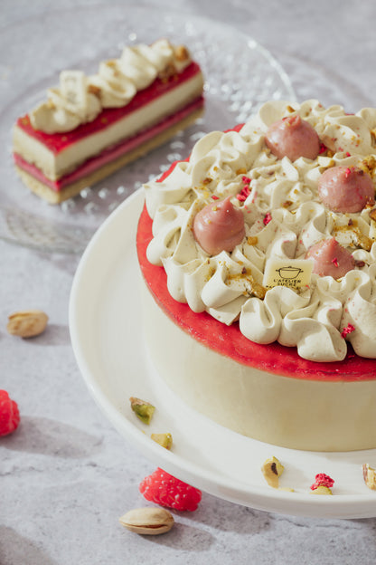 Framboises et pistaches - Fantaisie