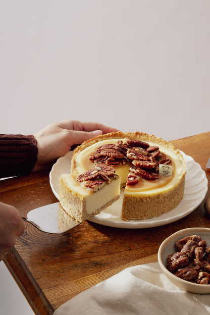 Gâteau au fromage - Érable et pacanes
