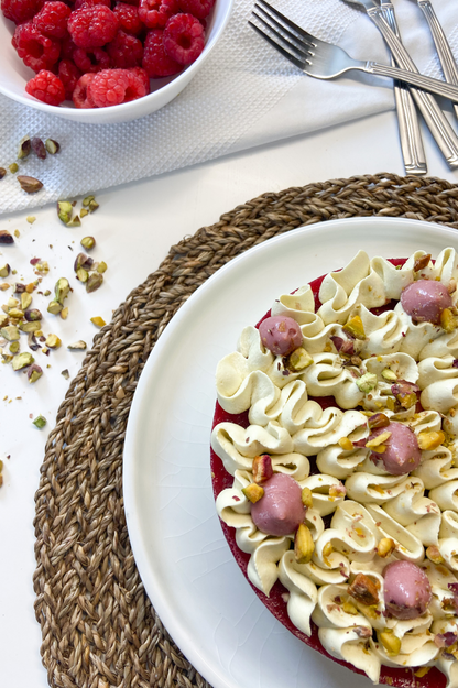 Framboises et pistaches - Fantaisie